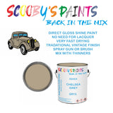 Triumph Toledo GR15 Vintage Classic Car Paint for restoration Silver-Grey Original Cellulose Paint used, Perfect Mix for CHELSEA GREY
