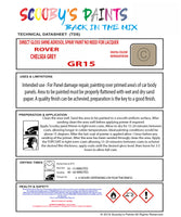 Morris CHELSEA GREY Spray or Brush Paint For Classic Morris Model Minor Restore my Old Morris
