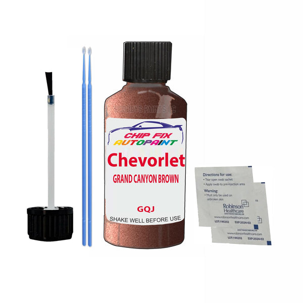 Chevrolet Aveo Grand Canyon Brown Touch Up Paint Code Gqj Scratcth Repair Paint