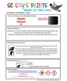 Instructions for use Chevrolet Spark Touch Up Paint