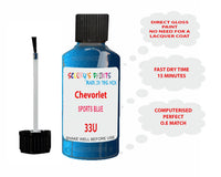 Chevrolet Sports Blue Paint Code 33U