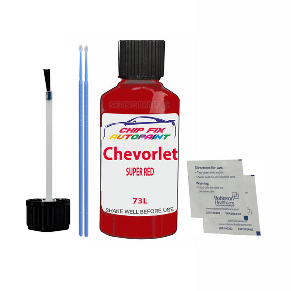 Chevrolet Cruze Super Red Touch Up Paint Code 73L Scratcth Repair Paint