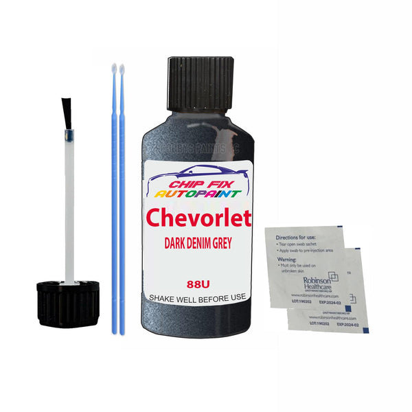 Chevrolet Captiva Dark Denim Grey Touch Up Paint Code 88U Scratcth Repair Paint