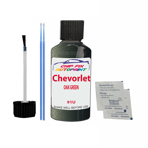 Chevrolet Epica Oak Green Touch Up Paint Code 91U Scratcth Repair Paint