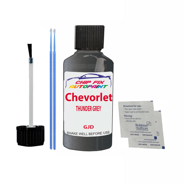 Chevrolet Captiva Thunder Grey Touch Up Paint Code Gjd Scratcth Repair Paint