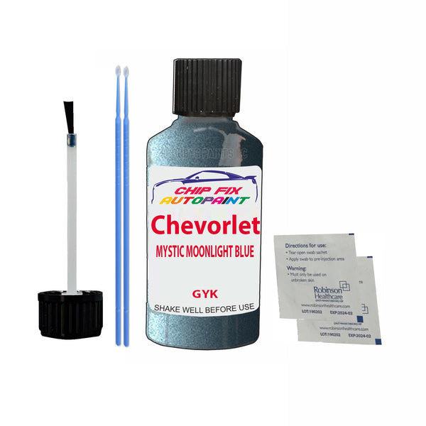 Chevrolet Cruze Mystic Moonlight Blue Touch Up Paint Code Gyk Scratcth Repair Paint