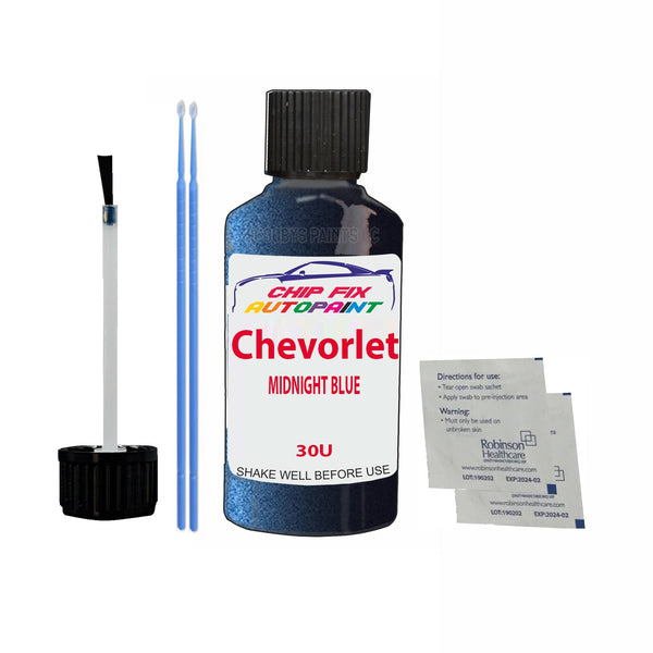Chevrolet Epica Midnight Blue Touch Up Paint Code 30U Scratcth Repair Paint