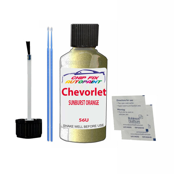 Chevrolet Spark Electric Yellow Touch Up Paint Code 56U Scratcth Repair Paint