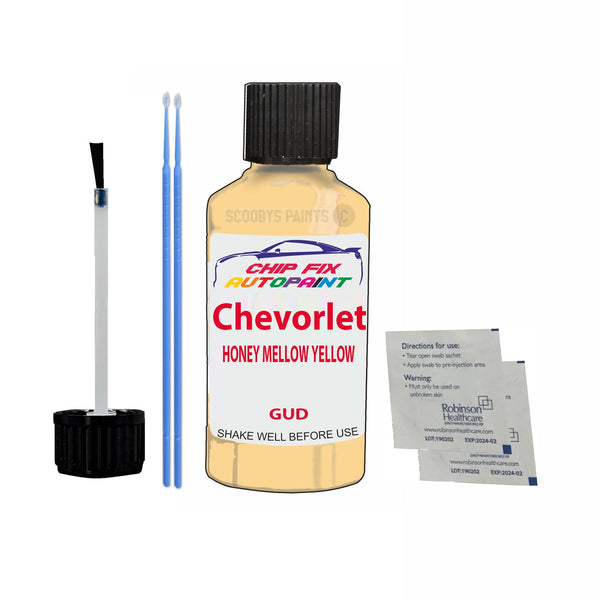 Chevrolet Spark Honey Mellow Yellow Touch Up Paint Code Gud Scratcth Repair Paint