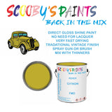 Triumph Stag FMD Vintage Classic Car Paint for restoration green Original Cellulose Paint used, Perfect Mix for CITRON
