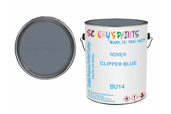 Mixed Paint For Rover A60 Cambridge, Clipper Blue, Code: Bu14, Blue