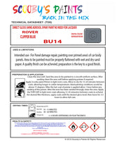 CLIPPER BLUE Aerosol Spray Paint Code BU14 Classic ROVER Model A60 Cambridge Automotive Restorative Paint Vehicle Touch-Up ROVER BU14 Paint Car Restoration DIY Auto Painting Classic Car Refinishing High-Quality Spray Paint Automotive Finish Vehicle Restoration Supplies Custom Car Paint Auto Body Paint Aerosol Can Automotive Refinishing Paint for Classic Cars