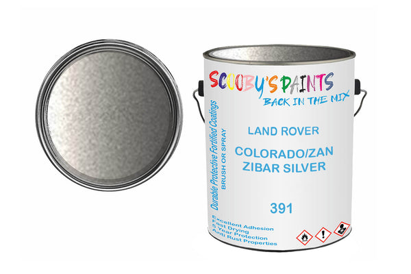 Mixed Paint For Land Rover Defender, Colorado/Zanzibar Silver, Code: 391, Silver/Grey
