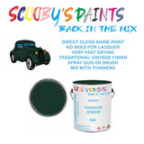 Morris Minor 640 Vintage Classic Car Paint for restoration Green Original Cellulose Paint used, Perfect Mix for CONIFER GREEN