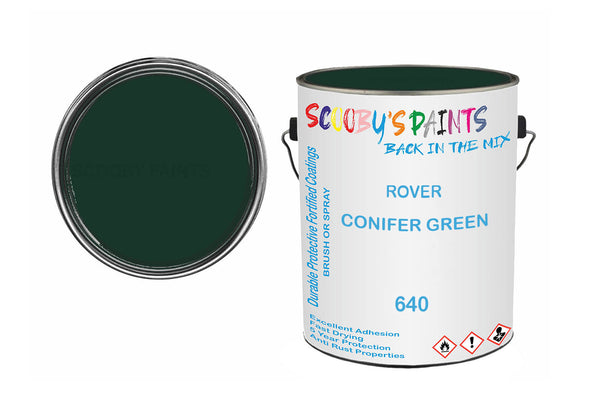 Mixed Paint For Triumph Stag, Conifer Green, Code: 640, Green