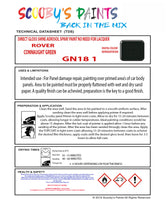 CONNAUGHT GREEN II Aerosol Spray Paint Code GN18 Classic Morris Model Minor Automotive Restorative Paint Vehicle Touch-Up Morris GN18 Paint Car Restoration DIY Auto Painting Classic Car Refinishing High-Quality Spray Paint Automotive Finish Vehicle Restoration Supplies Custom Car Paint Auto Body Paint Aerosol Can Automotive Refinishing Paint for Classic Cars