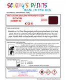 CRANBERRY RED Aerosol Spray Paint Code COS Classic Rover Model Maestro Automotive Restorative Paint Vehicle Touch-Up Rover COS Paint Car Restoration DIY Auto Painting Classic Car Refinishing High-Quality Spray Paint Automotive Finish Vehicle Restoration Supplies Custom Car Paint Auto Body Paint Aerosol Can Automotive Refinishing Paint for Classic Cars