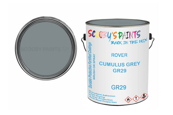 Mixed Paint For Mg Magnette, Cumulus Grey Gr29, Code: Gr29, Silver-Grey