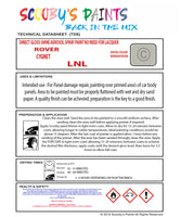 CYGNET Aerosol Spray Paint Code LNL Classic Rover Model Maestro Automotive Restorative Paint Vehicle Touch-Up Rover LNL Paint Car Restoration DIY Auto Painting Classic Car Refinishing High-Quality Spray Paint Automotive Finish Vehicle Restoration Supplies Custom Car Paint Auto Body Paint Aerosol Can Automotive Refinishing Paint for Classic Cars