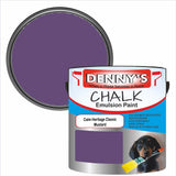 Denny's Chalk Paint For Walls Colour- Calm Heritage Classic Mustard - Matte Wipe-Clean Coverage