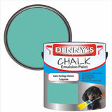 Denny's Chalk Paint For Cabinets Colour- Calm Heritage Classic Turquoise - Matte Scuffproof Easy-Clean