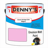Denny's Emulsion Paint For Walls Colour- Classic Heritage Calm Magena - Matte Wipe-Clean Durable Coverage