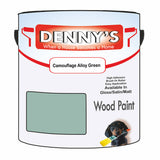 Denny's Wood Paint For Decking Colour- Camouflage Alloy Green - Anti-Slip Weatherproof Durable