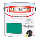 Denny's Wood Paint For Decking Colour- Camouflage Circuit Green - Anti-Slip Weatherproof Durable