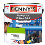 Denny's Waterpoof Paint For Pools Colour- Camouflage Field Green - Water-Seal Chlorine-Tough Anti-Slip