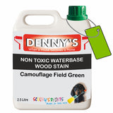 Denny's Stain Paint For Decking Colour- Camouflage Field Green - Anti-Slip Weatherproof Nourish