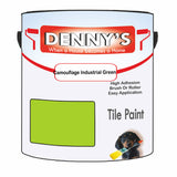 Denny's Tile Paint For Commercial Areas Colour- Camouflage Industrial Green - High-Traffic Durable Easy-Clean