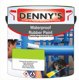 Denny's Waterpoof Paint For Pools Colour- Camouflage Industrial Green - Water-Seal Chlorine-Tough Anti-Slip