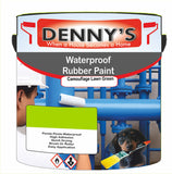 Denny's Waterpoof Paint For Pools Colour- Camouflage Lawn Green - Water-Seal Chlorine-Tough Anti-Slip