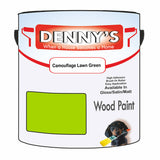 Denny's Wood Paint For Decking Colour- Camouflage Lawn Green - Anti-Slip Weatherproof Durable