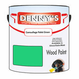 Denny's Wood Paint For Decking Colour- Camouflage Pallet Green - Anti-Slip Weatherproof Durable