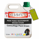 Denny's Stain Paint For Decking Colour- Camouflage Plant Green - Anti-Slip Weatherproof Nourish