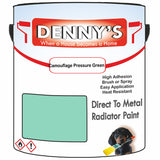 Denny's High Temp Paint For Pipes Colour- Camouflage Pressure Green - Heatproof Corrosionguard Durable