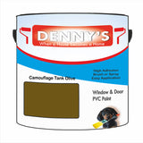 Denny's Plastic Paint For Acrylic Colour- Camouflage Tank Olive - Adhesion Chip-Resistant Smooth