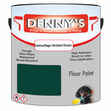 Denny's Floor Paint For Commercial Areas Colour- Camouflage Verdant Green - High-Traffic Anti-Slip Hardwearing
