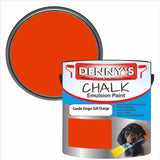 Denny's Chalk Paint For Walls Colour- Candle Ginger Soft Orange - Matte Wipe-Clean Coverage