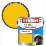 Denny's Chalk Paint For Furniture Colour- Candle Gold Yellow - Matte Scuffproof Refresh
