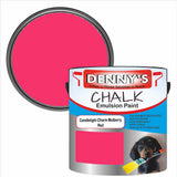 Denny's Chalk Paint For Furniture Colour- Candlelight Charm Mulberry Red - Matte Scuffproof Refresh