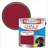 Denny's Chalk Paint For Cabinets Colour- Candlelight Coral Crimson Red - Matte Scuffproof Easy-Clean