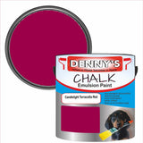 Denny's Chalk Paint For Walls Colour- Candlelight Terracotta Red - Matte Wipe-Clean Coverage
