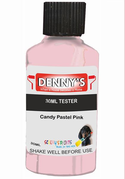Denny's Chalk Paint For Furniture Colour- Dusky Powder Shell Pink - Matte Scuffproof Refresh