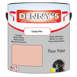 Denny's Floor Paint For Sheds Colour- Candy Pink - Durable Anti-Slip Weatherproof