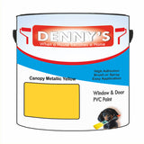 Denny's Plastic Paint For Windows Colour- Canopy Metallic Yellow - Weatherproof Fade-Safe Upvc