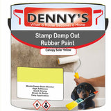 Denny's Waterpoof Paint For Stamp Out Damp Colour- Canopy Solar Yellow - Damp-Block Mould-Safe Breathable