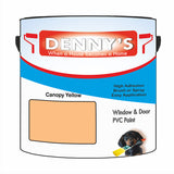 Denny's Plastic Paint For Pipes Colour- Canopy Yellow - Chemical-Safe Impactproof Durable