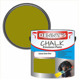 Denny's Chalk Paint For Furniture Colour- Canvas Grain Olive - Matte Scuffproof Refresh